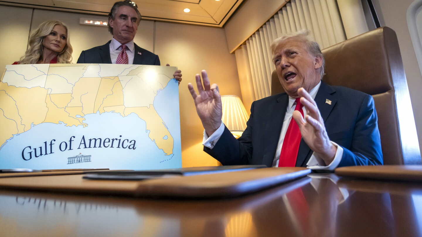 Changed Map Inside the Frantic Push to Change Online Maps to Say ‘Gulf of America ...